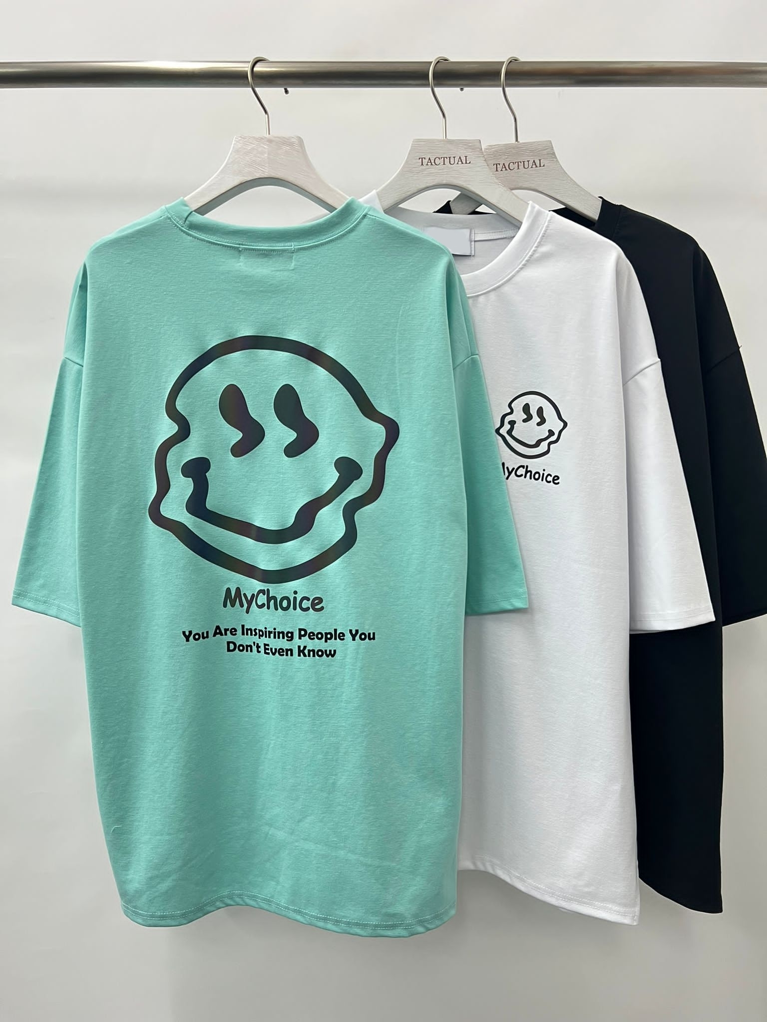 3M反光哈哈笑圖案短袖Tee T4786