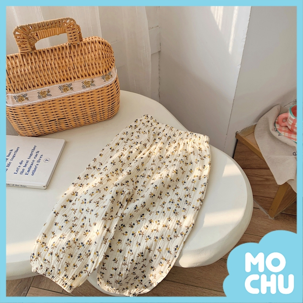 小小枝芽花防蚊褲