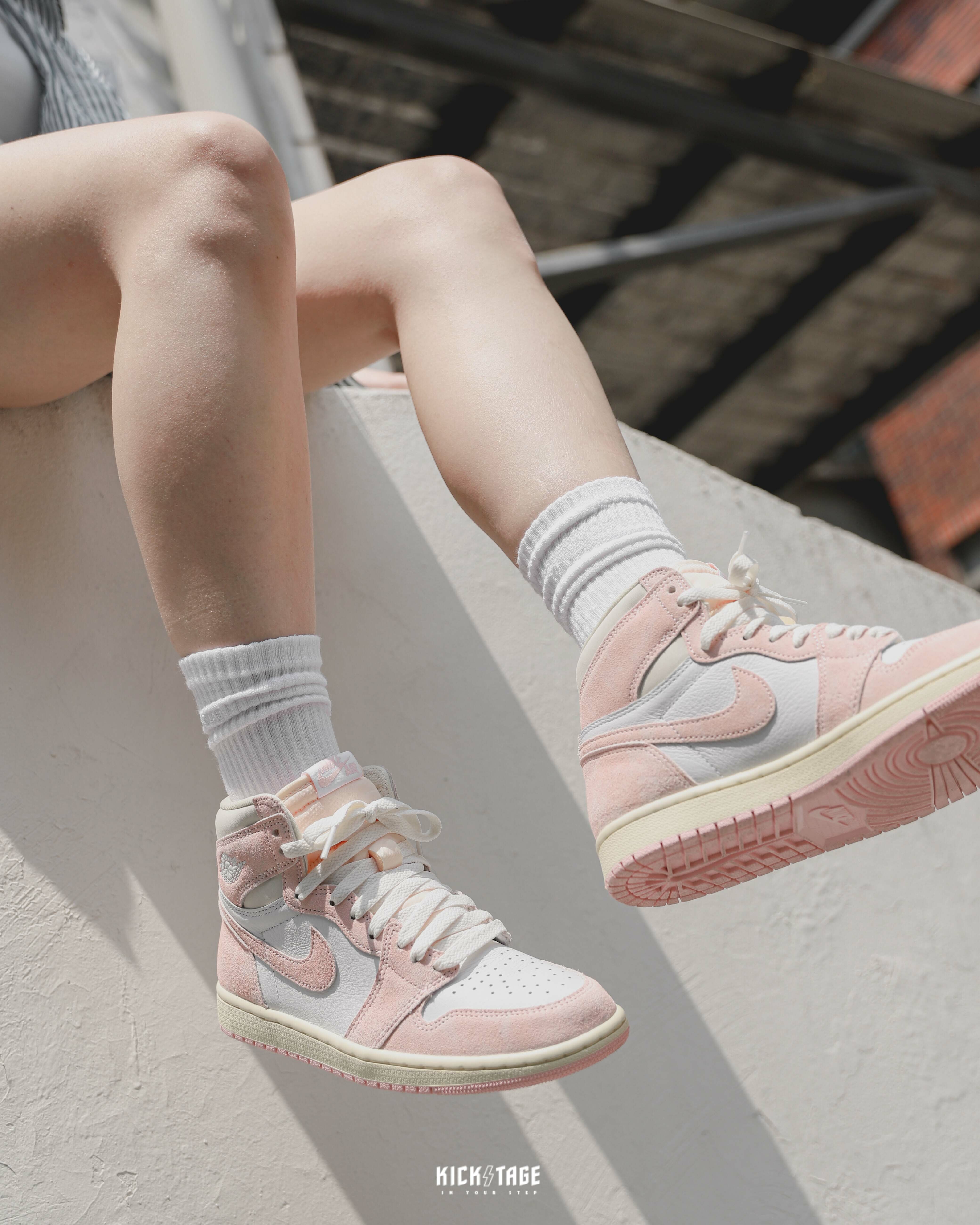 AIR JORDAN 1 OG Washed PINK 水洗粉水蜜桃高筒休閒鞋【FD2596-600】