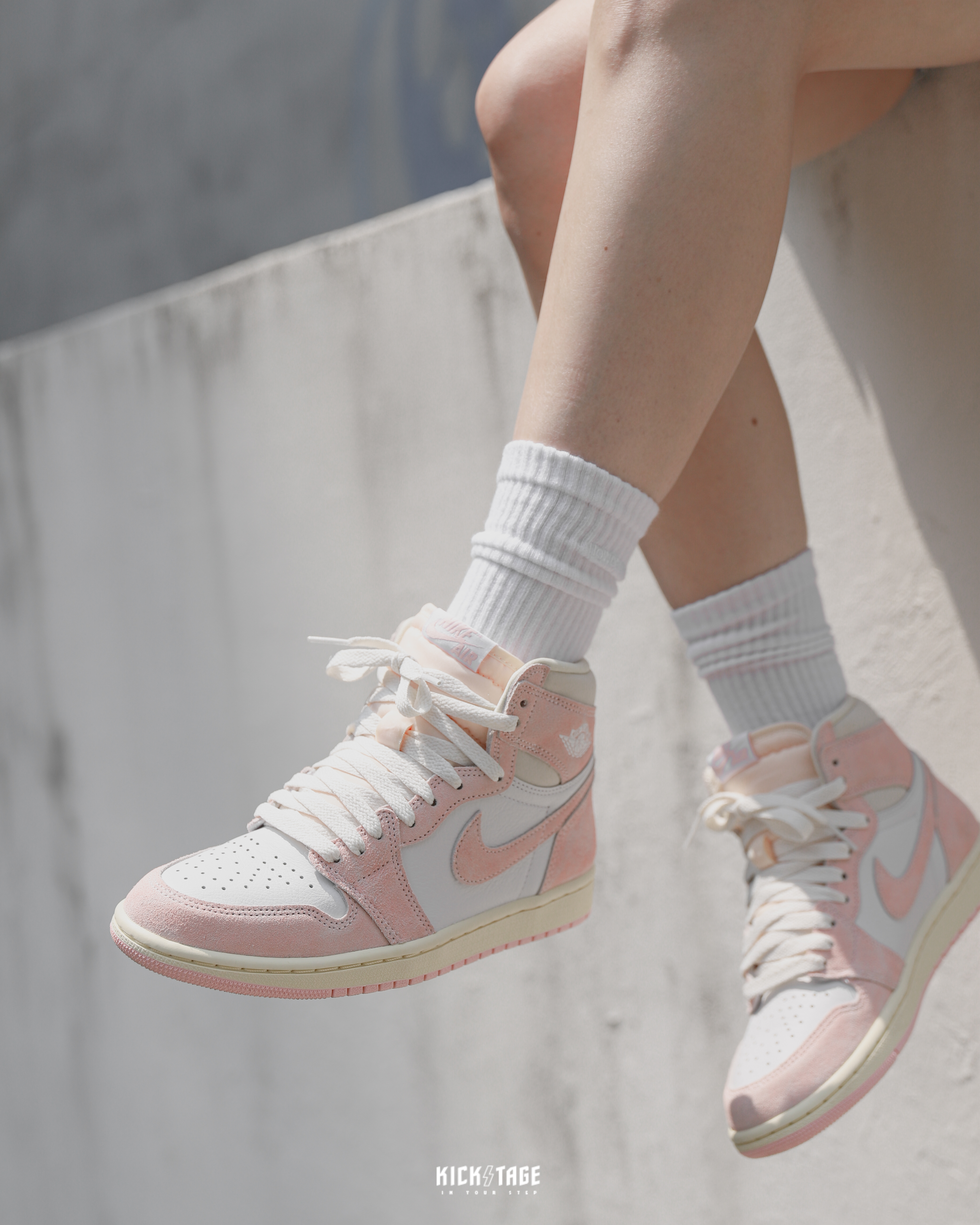 AIR JORDAN 1 OG Washed PINK 水洗粉水蜜桃高筒休閒鞋【FD2596-600】