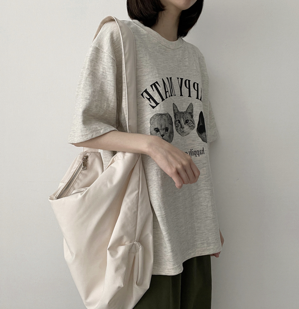 KR HAPPY MATE CATS TEE 4 COLORS