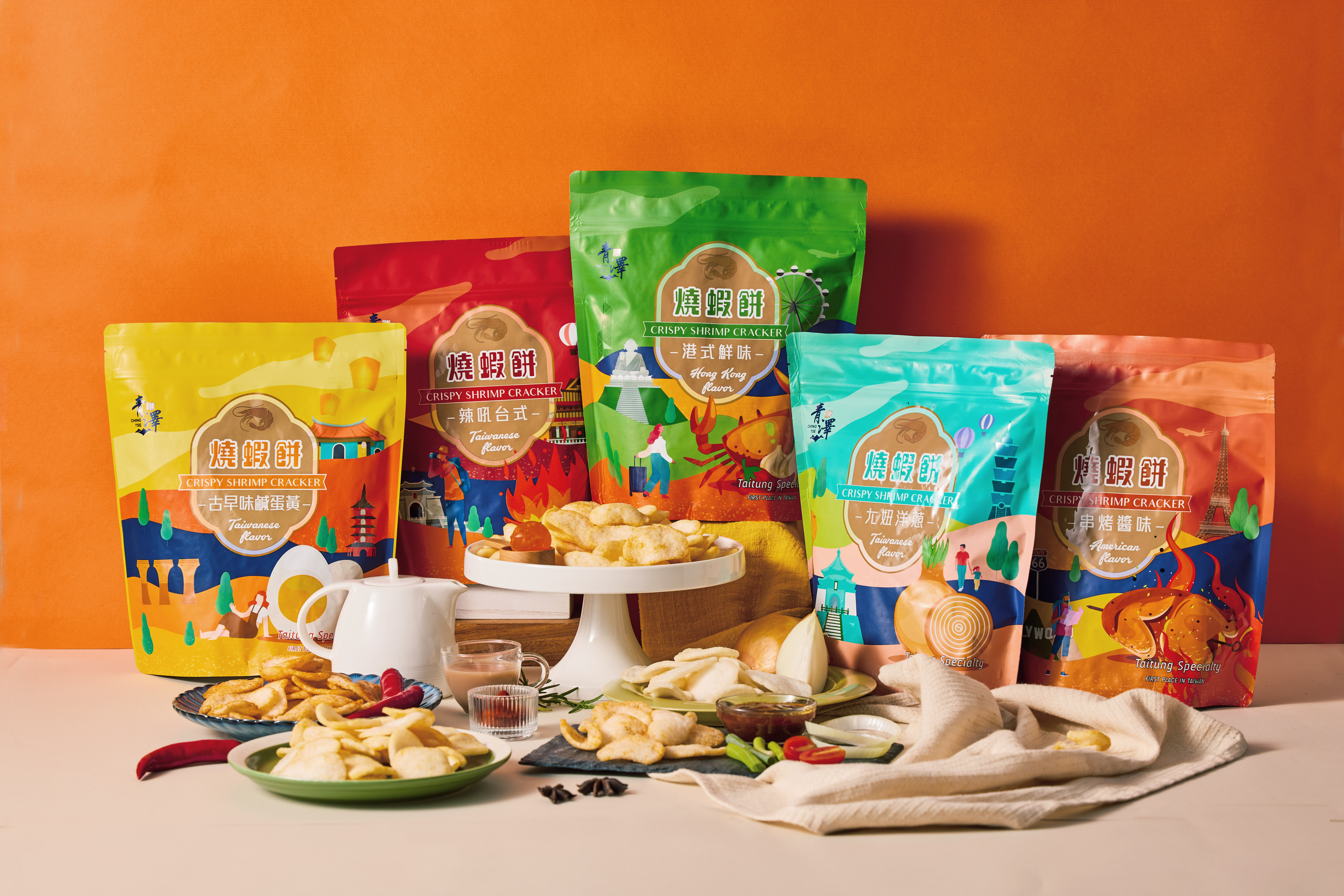 青澤-燒蝦餅100g/包