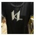 [S] KARL LAGERFELD MONOGRAM LOGO TEE DRESS,BLACK, L3WDD883-BLK (SKL540)