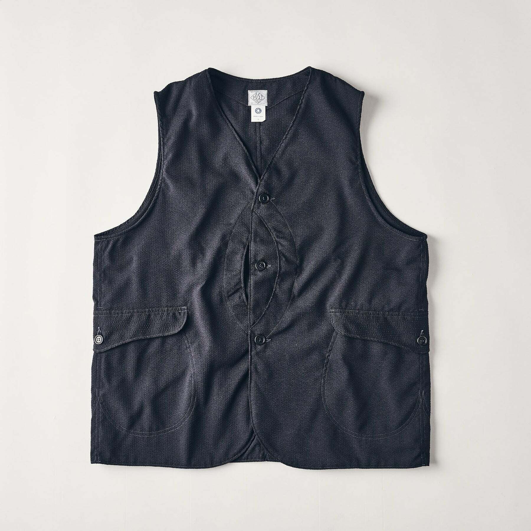 Post O'Alls #1512-PSB Royal Traveler vest / Black
