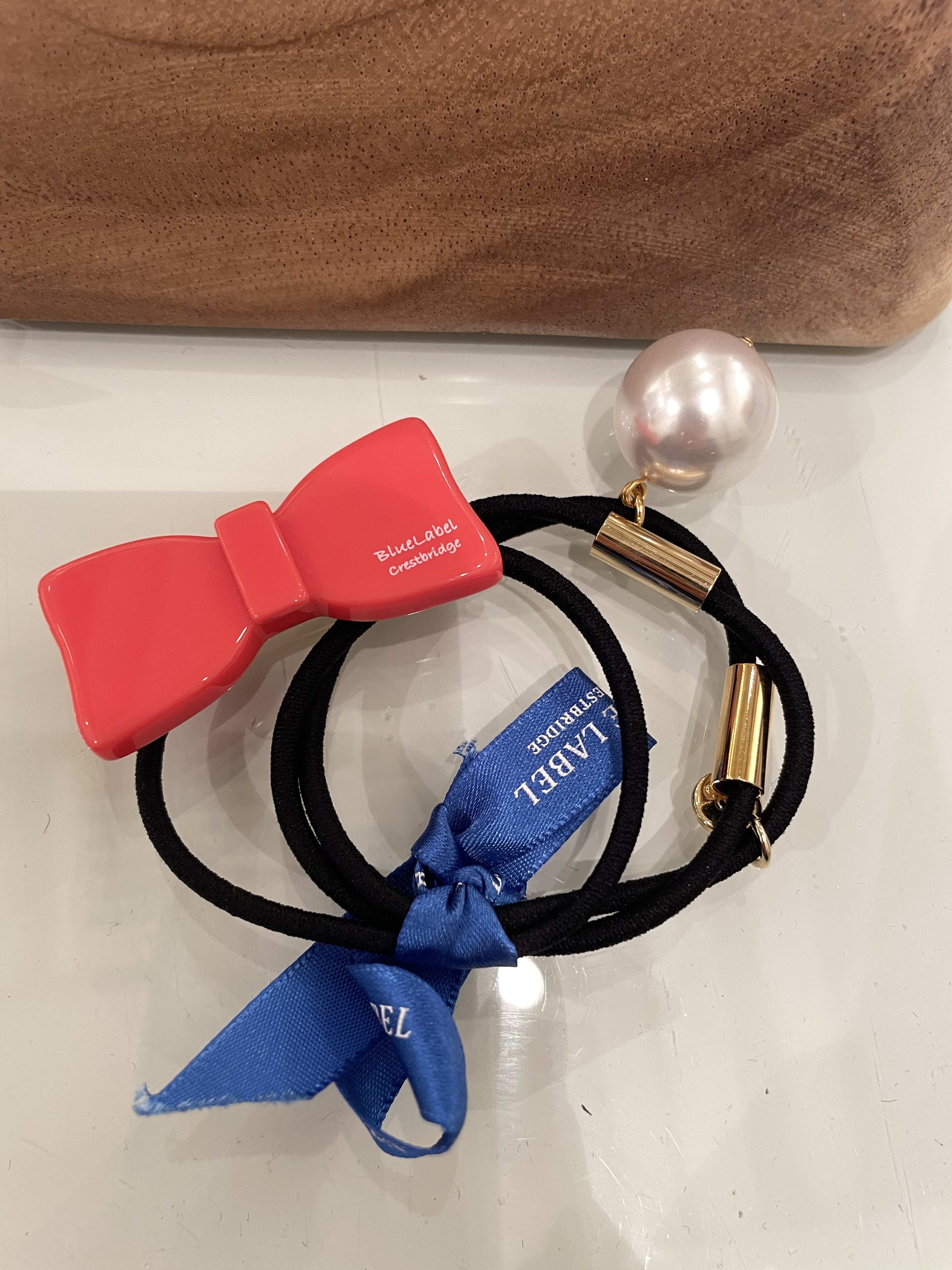 Blue label 一套三件髮飾