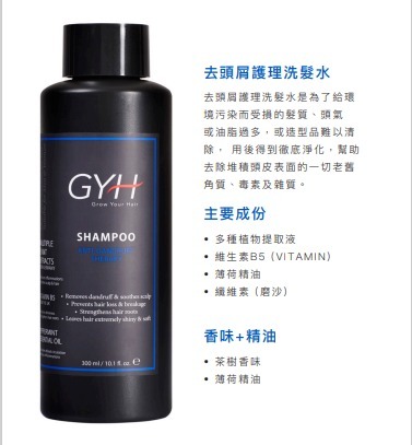 香港製造 GROW YOUR HAIR 去頭屑護理磨砂粒粒洗頭水  (GD911) EXP : 2027年