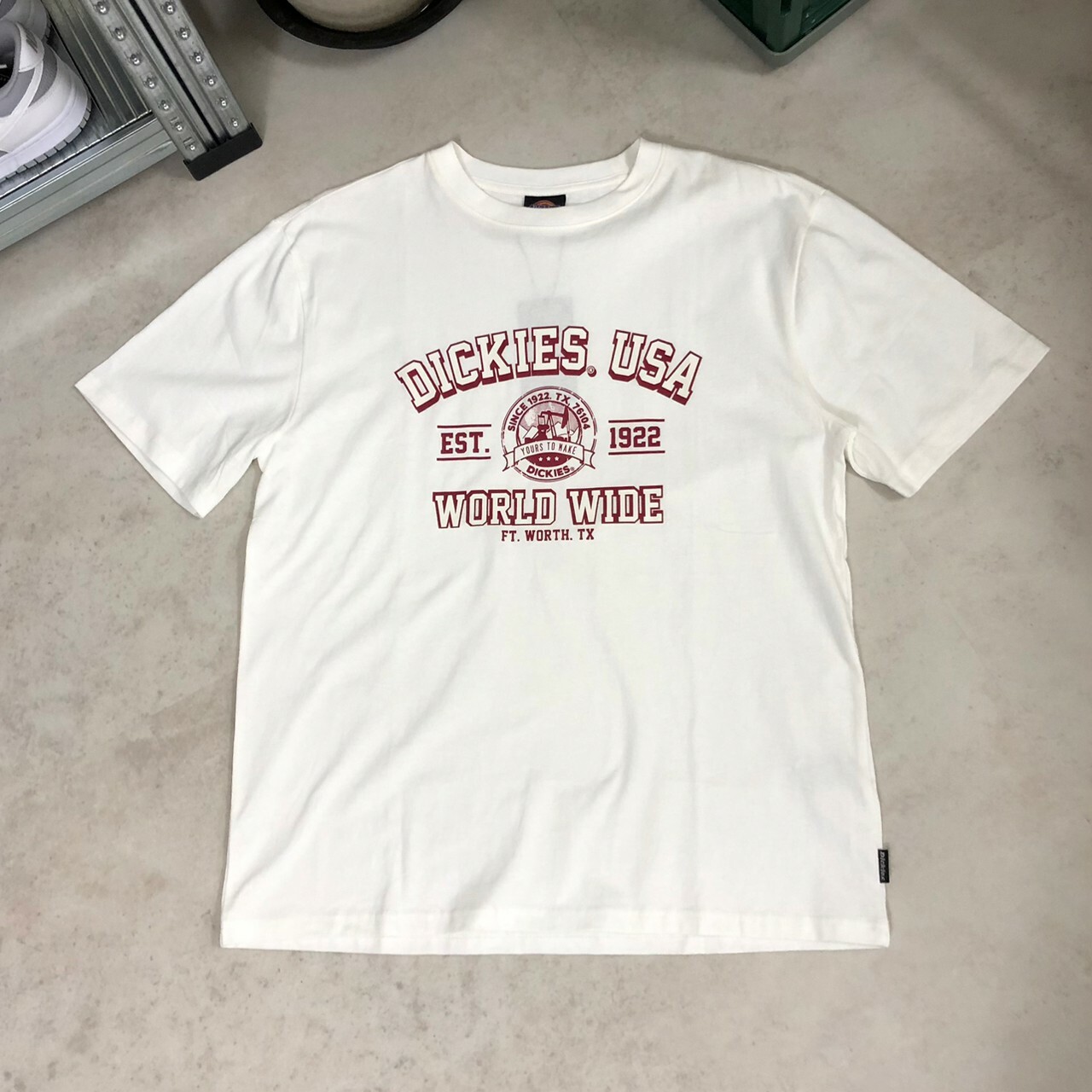 Dickies Middle Fit-American Work College Logo 短Tee DMS2UTST537