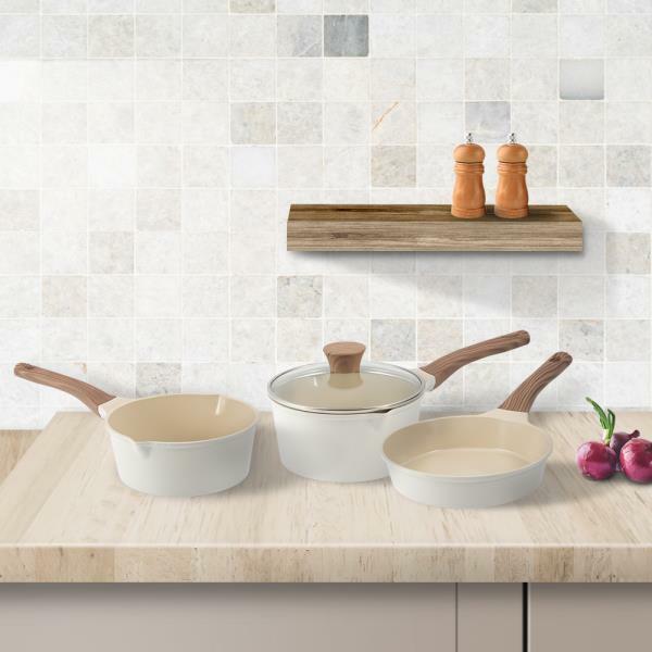 Korea Four Seasons - 不沾鍋四件套裝 18cm (白色) IH