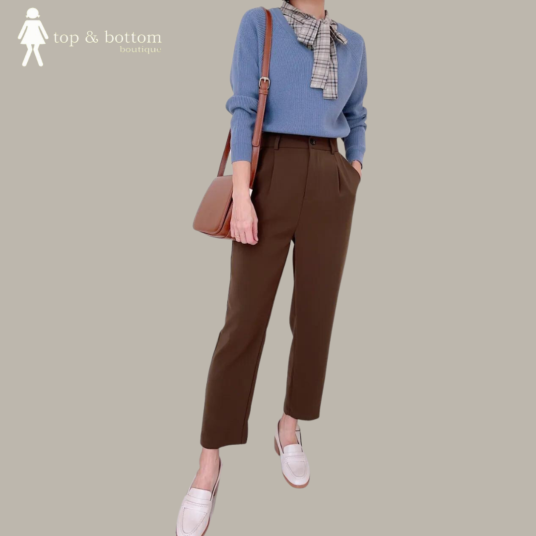 HIGH WAISTED ANKLE TROUSER