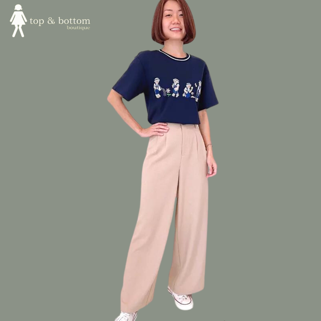 HIGH WAISTED WIDE LEG TROUSER