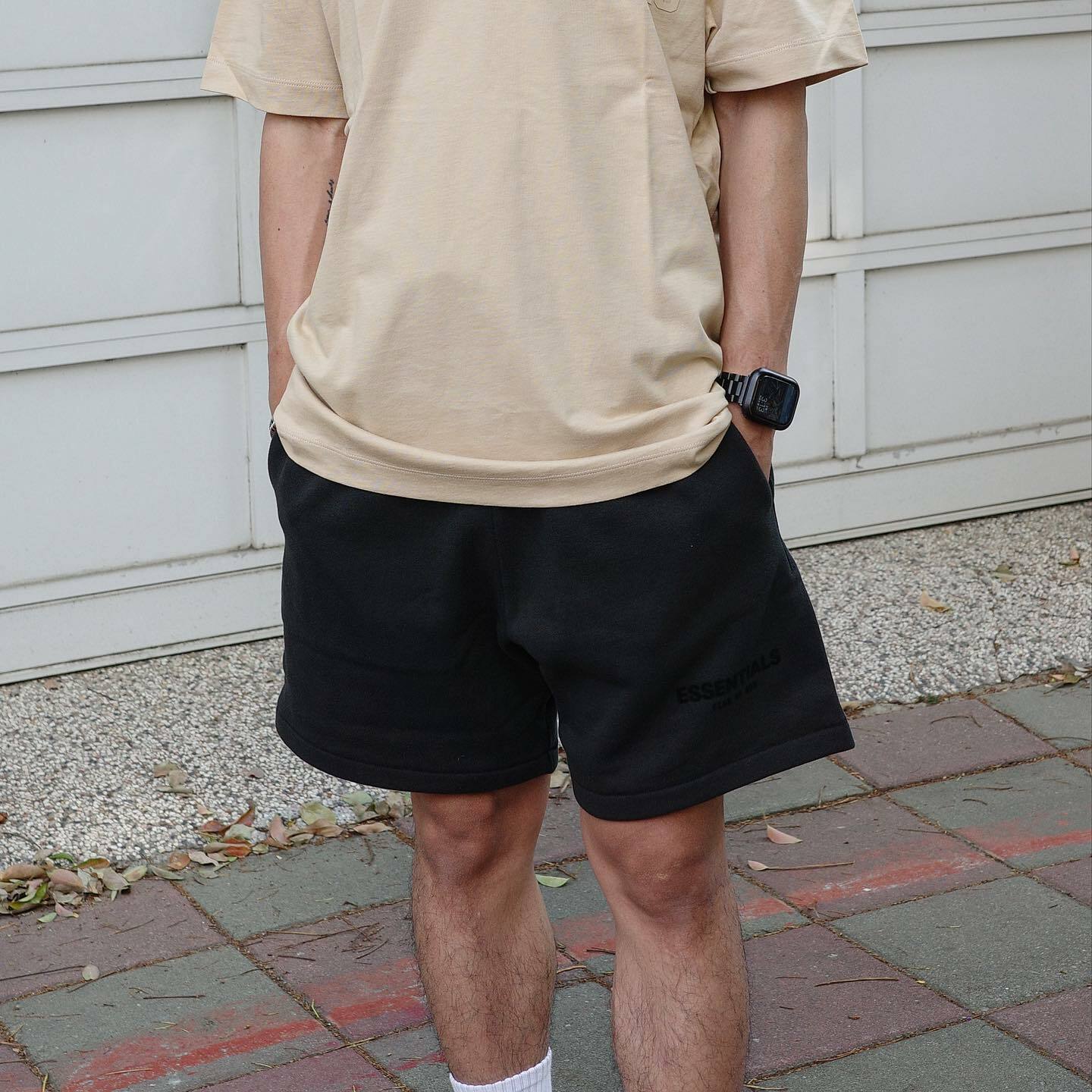FOG Essential 23SS sweat short 棉短褲 黑