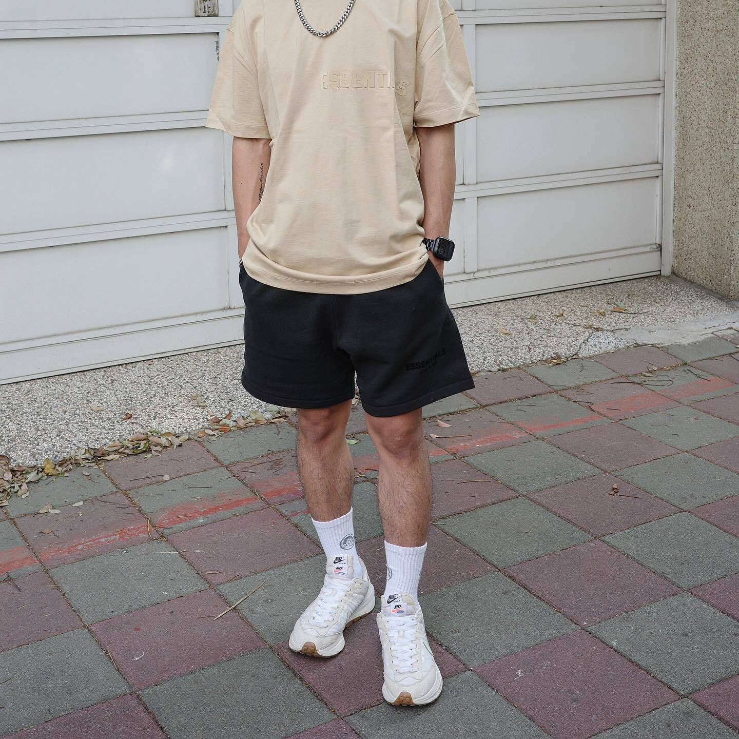 FOG Essential 23SS sweat short 棉短褲 黑