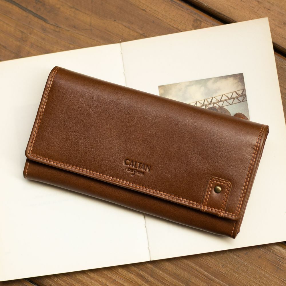 『新品上市』老爺有喜 真皮鉚釘釦飾牛皮長夾(072267cd)