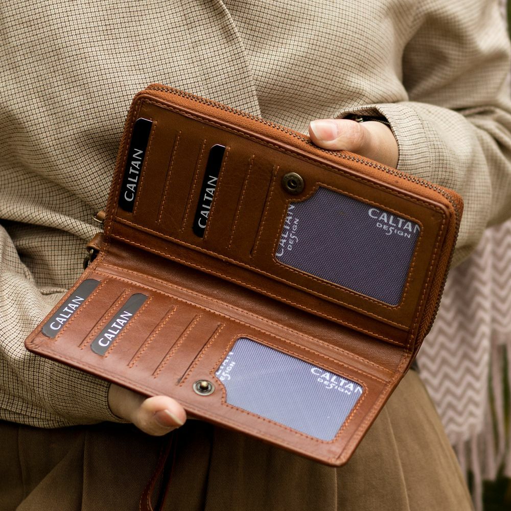 『新品上市』老爺有喜 多卡位手拿包大容量真皮長夾(072467cd)