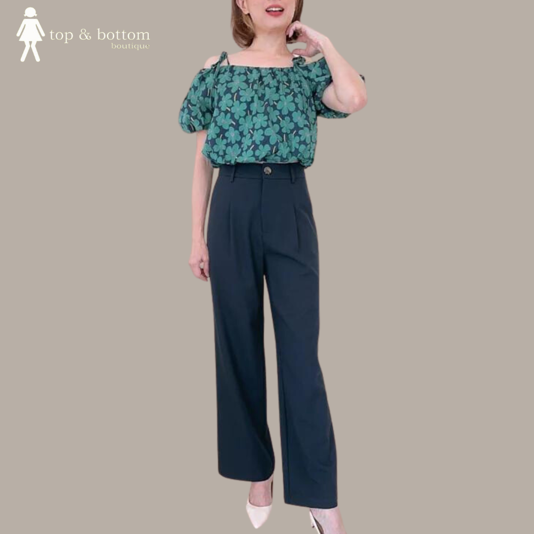 SOLID STRAIGHT CUT TROUSER