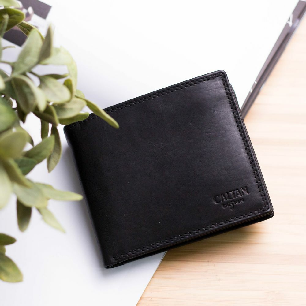 『新品上市』老爺有喜 真皮多折男仕短皮夾(072733bk)