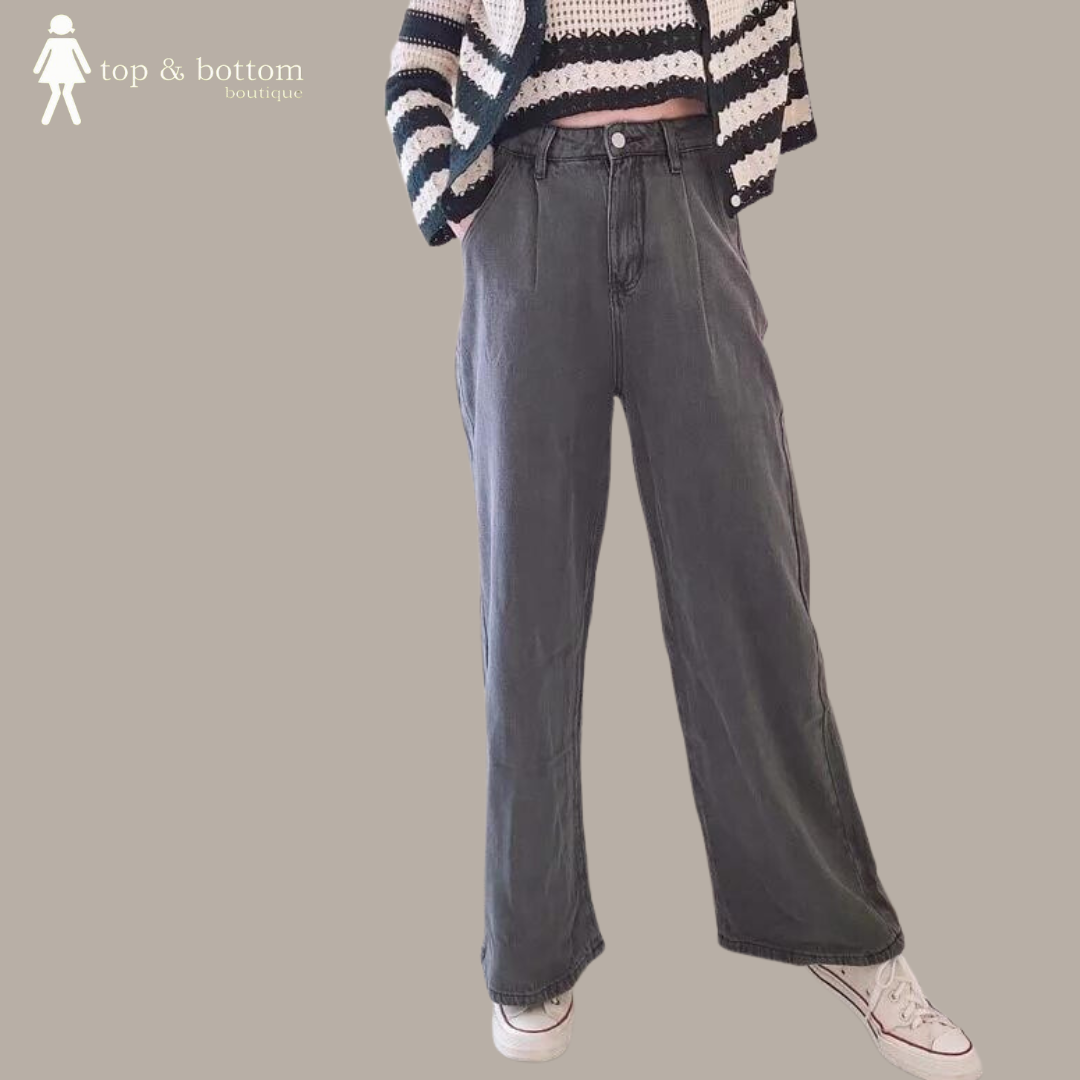 HIGH WAISTED CULOTTES JEANS