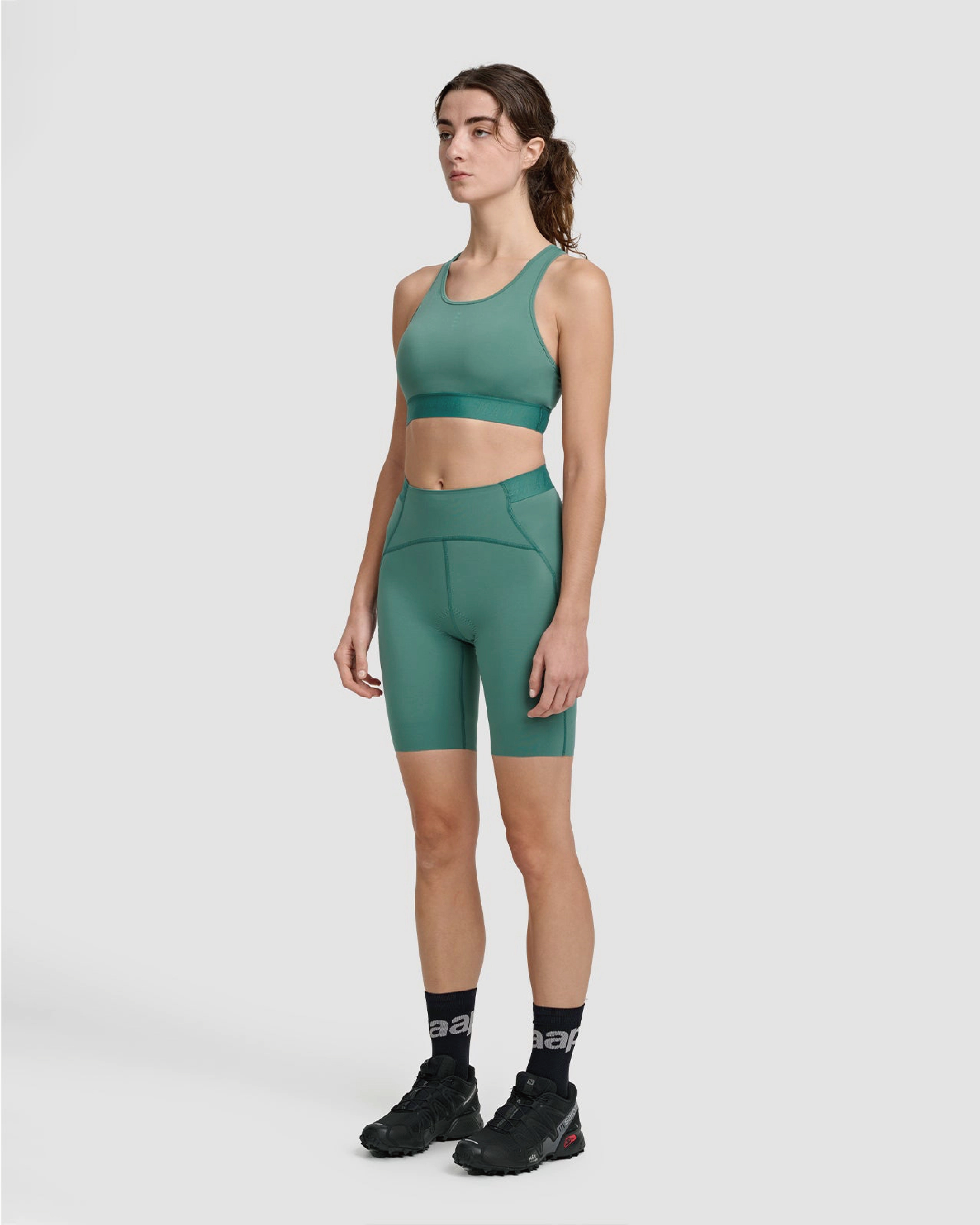 【MAAP】Women's Sequence Short Deep Green 女平口短車褲 深綠色
