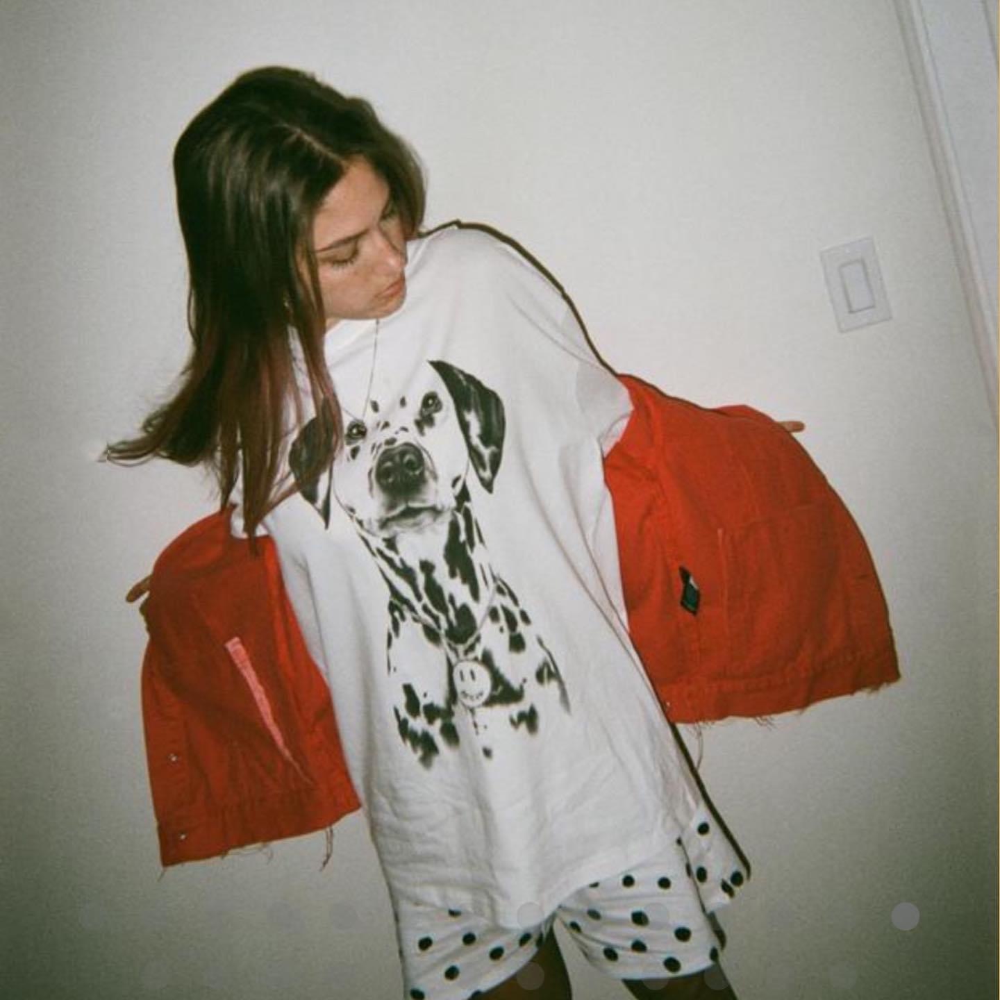 drew house spot ss tee white 斑點狗