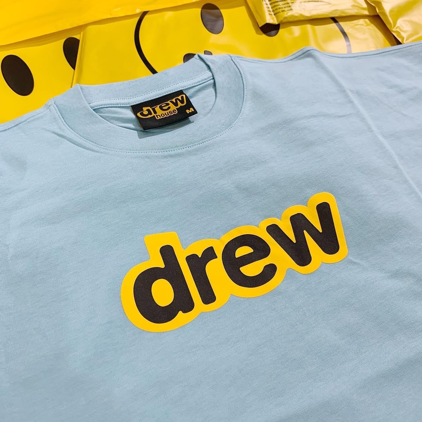 drew house secret ss tee sea blue