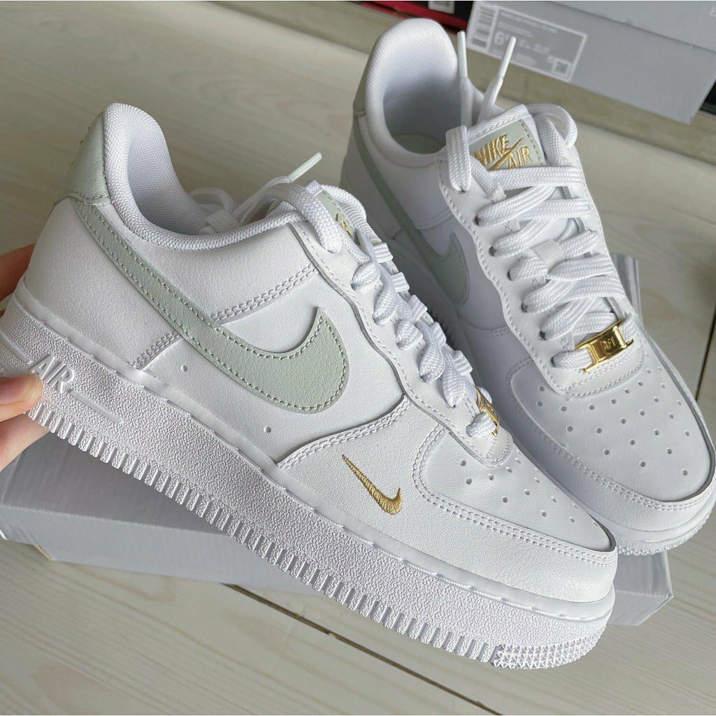 <抹茶牛奶🍵>Nike Air Force 1 灰綠 小金勾 金箔抹茶 CZ0270106