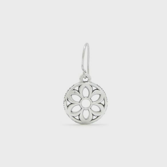 ROSETTE DISC HOOK EARRING - 13MM