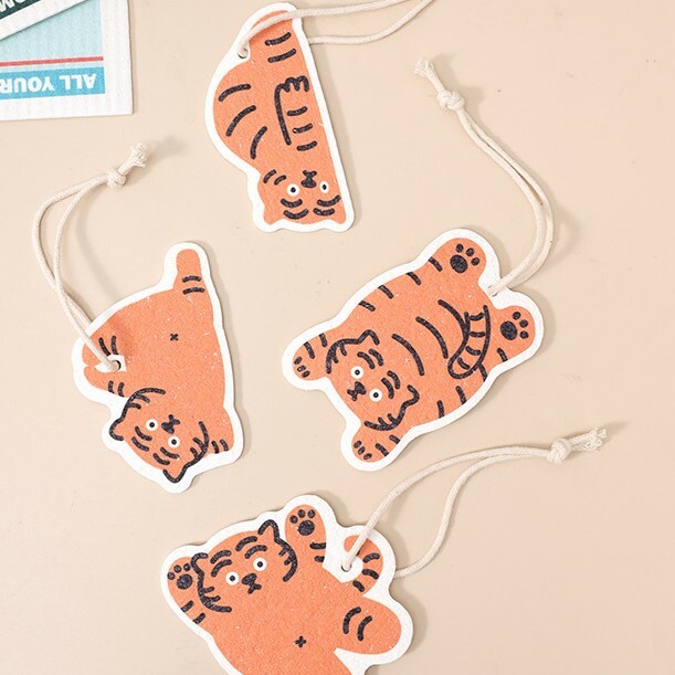 《2092》可愛老虎壓縮清潔海棉