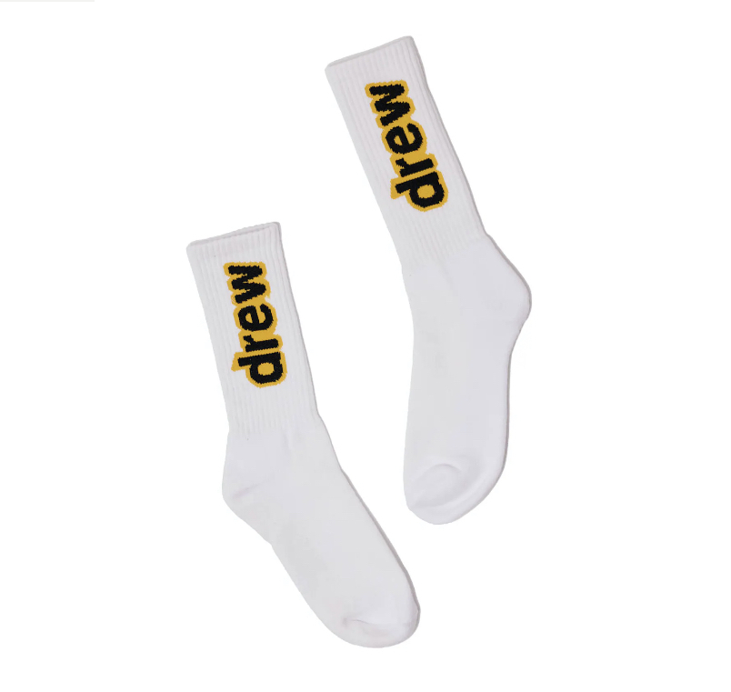 drew house secret socks white