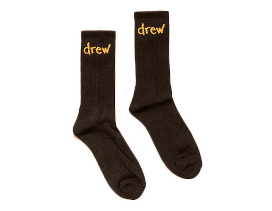 drew house scribble socks black