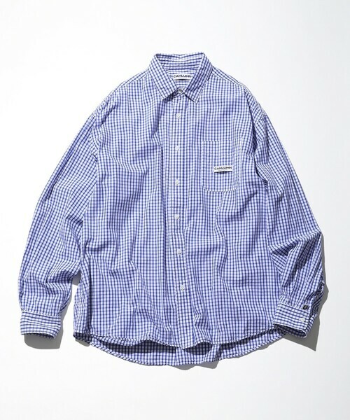 CAHLUMN / Magazine Pocket Broad Shirt （Checkered)