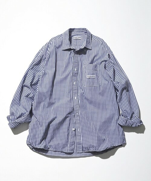 CAHLUMN / Magazine Pocket Broad Shirt （Checkered)