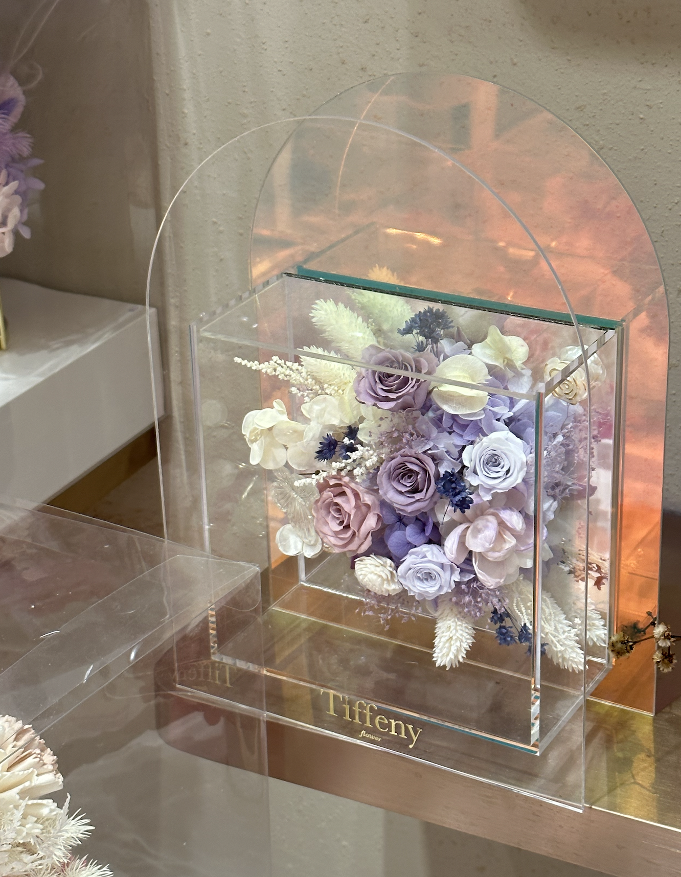 壓克力櫥窗永生花