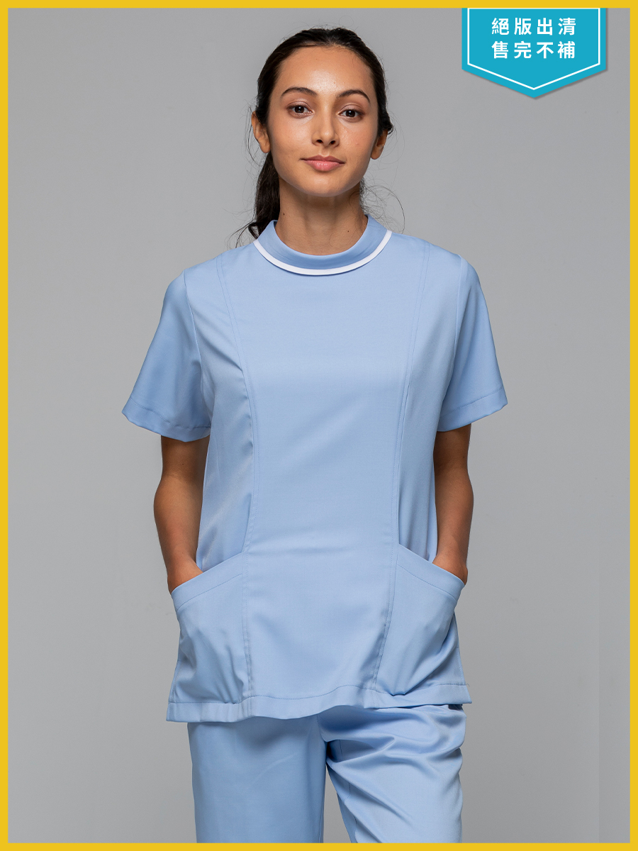 【 AS717-B0 出清款 】女刷手上衣-ASV薄彈布-寶寶藍