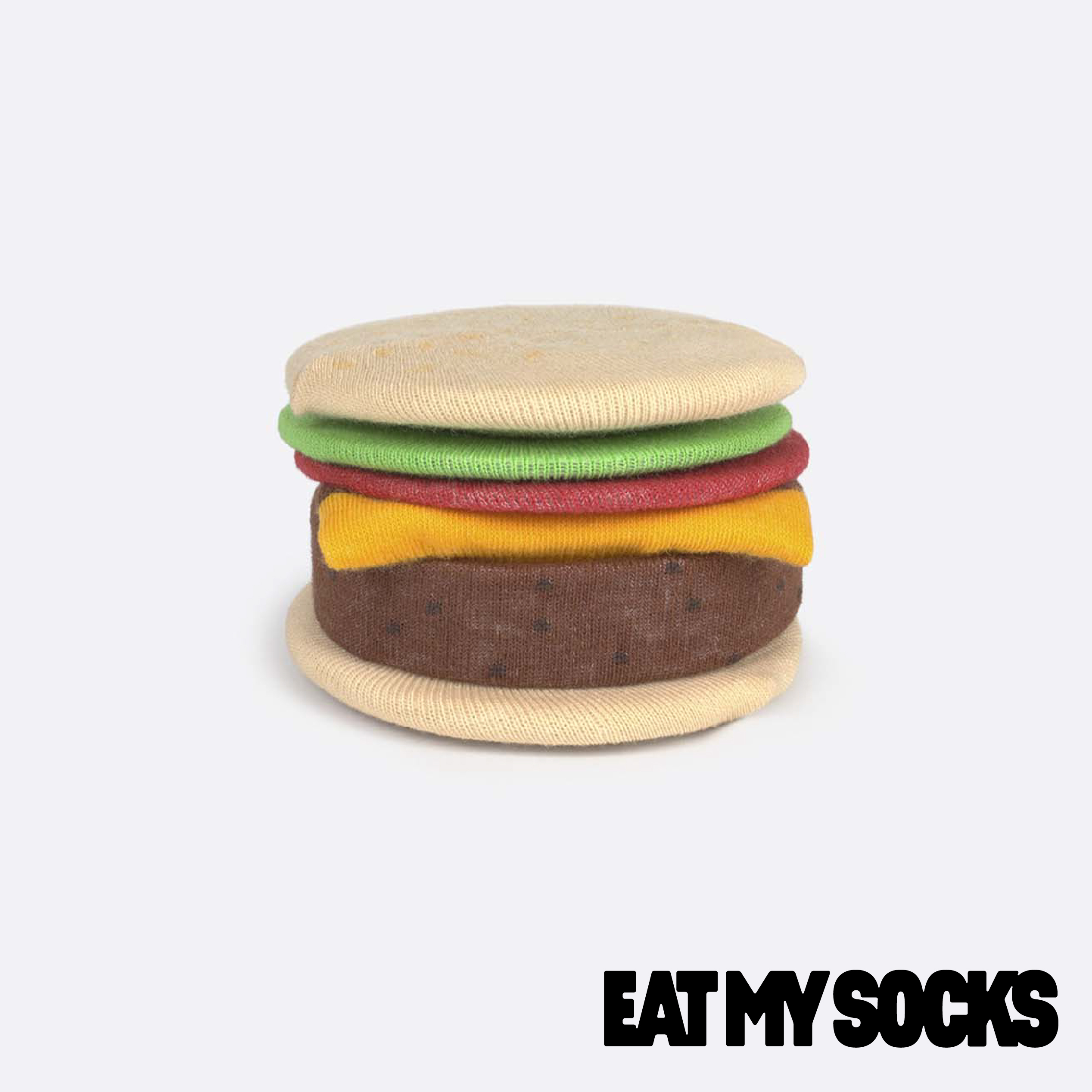EAT MY SOCKS ｜襪子｜快餐系列｜起司漢堡