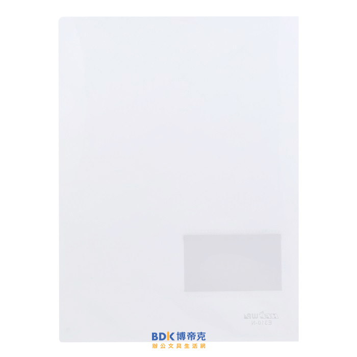 超聯捷 HFPWP A4規格文件套(名片袋) 文件夾 L夾 E310-N-0.2加厚 白 10入