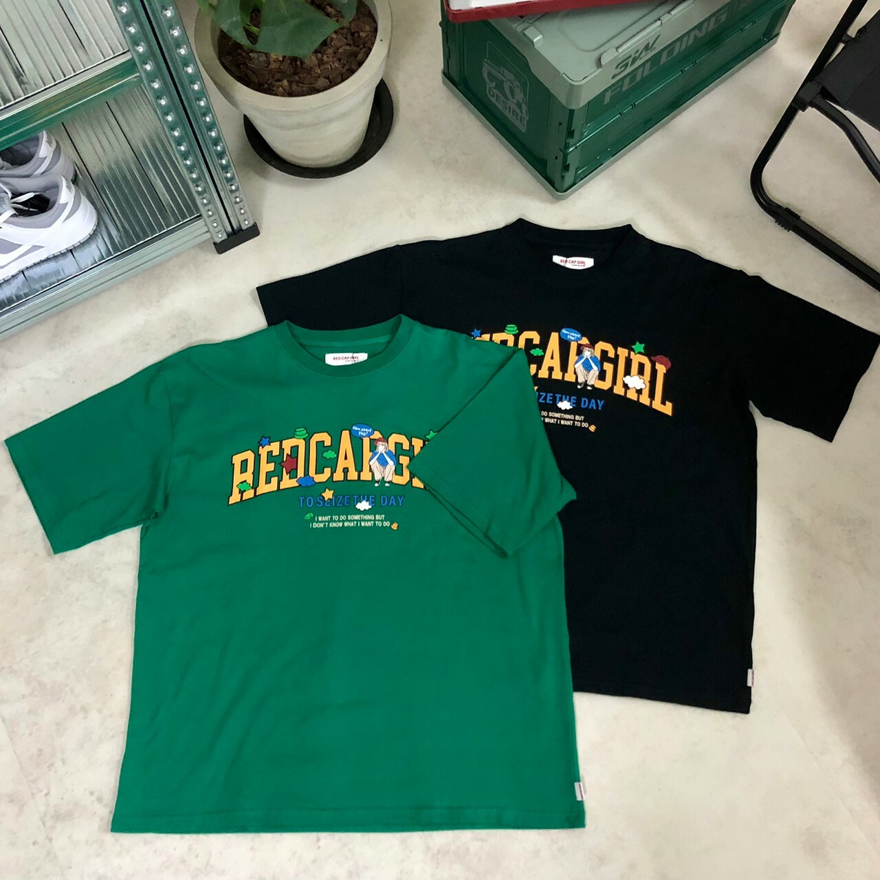 Red Cap Girl 紅帽女孩 字體Logo 短袖 22541