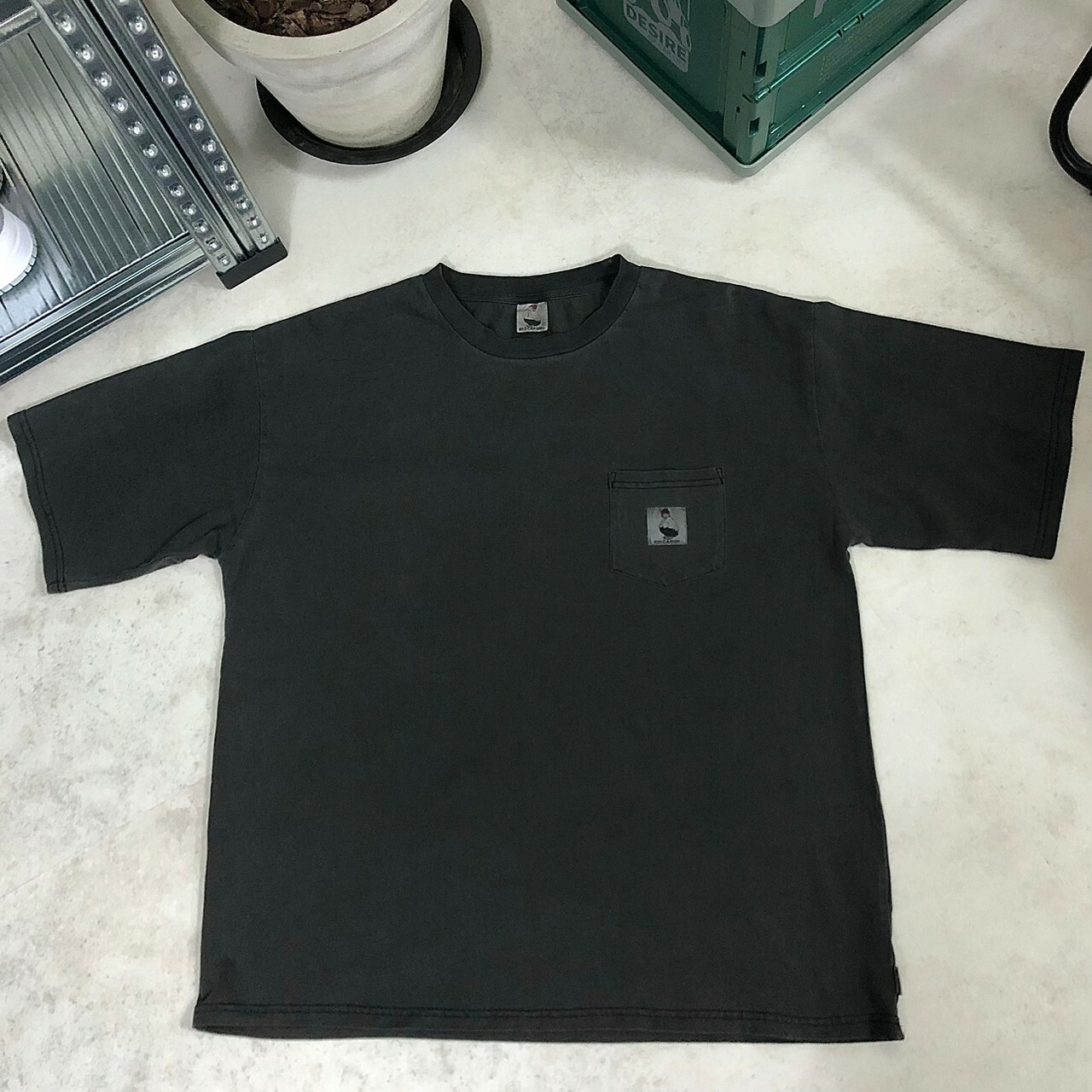 Red Cap Girl 紅帽女孩 口袋刺繡標籤Logo 短袖 23552