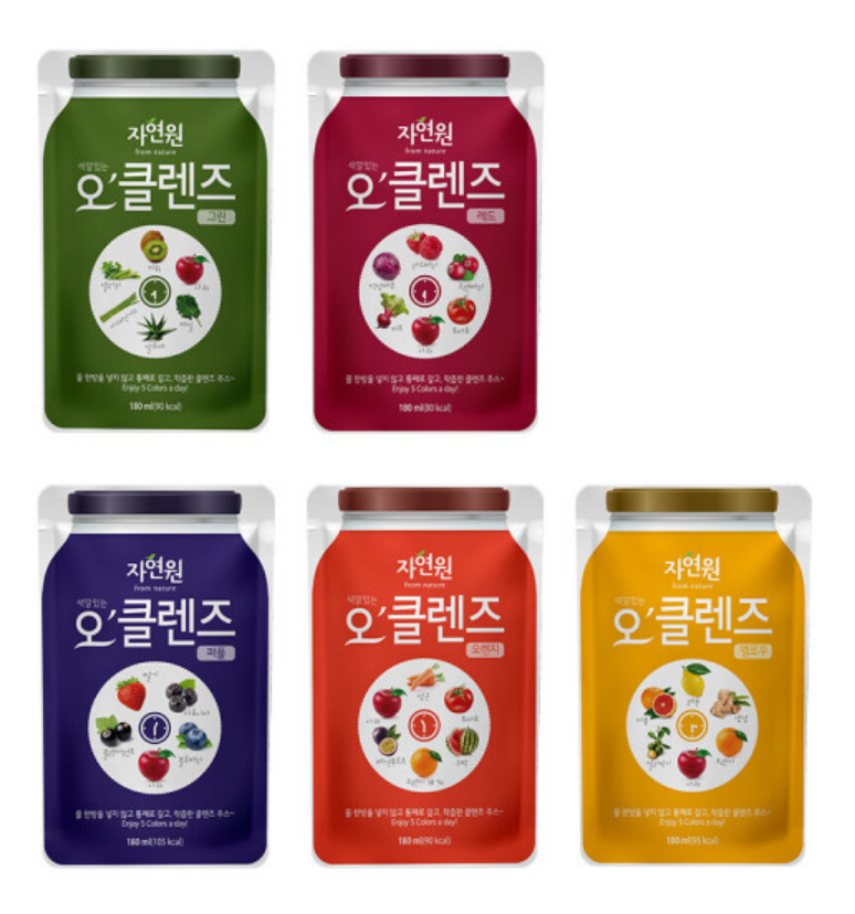 【5'CLEANSE】韓國純天然5色蔬果汁~1天排毒美顏療程~Enjoy 5 Colors a day🌈