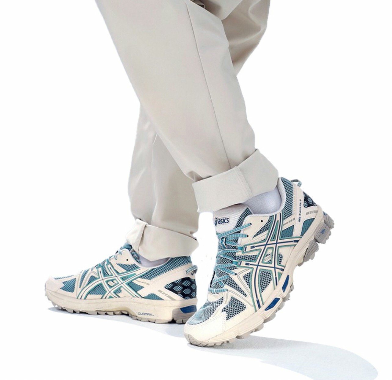 代購 Asics 亞瑟士 Gel-Kahana 8 戶外 跑步鞋 慢跑鞋 男款 卡其藍 MAY-