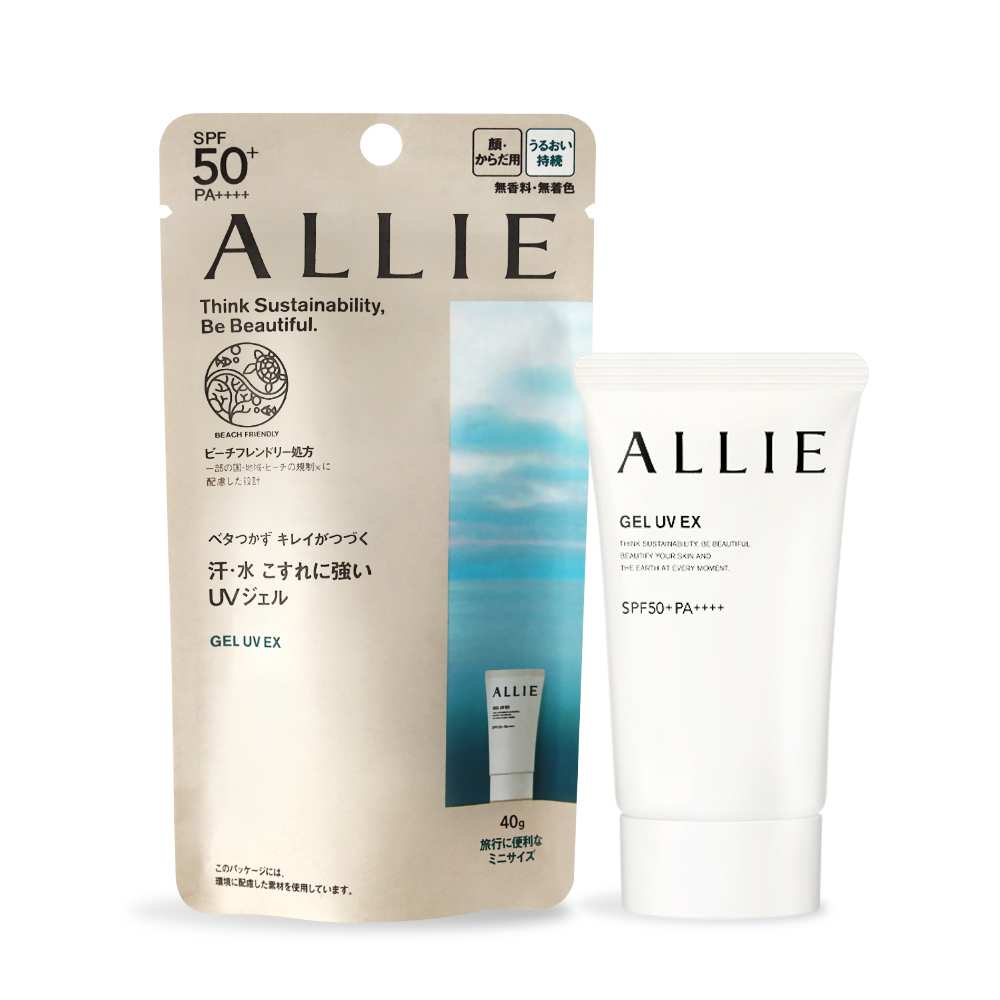 KANEBO 佳麗寶 ALLIE持采UV高效防曬水凝乳EX SPF50+ PA++++(90g/Mini40g)-百貨公司貨