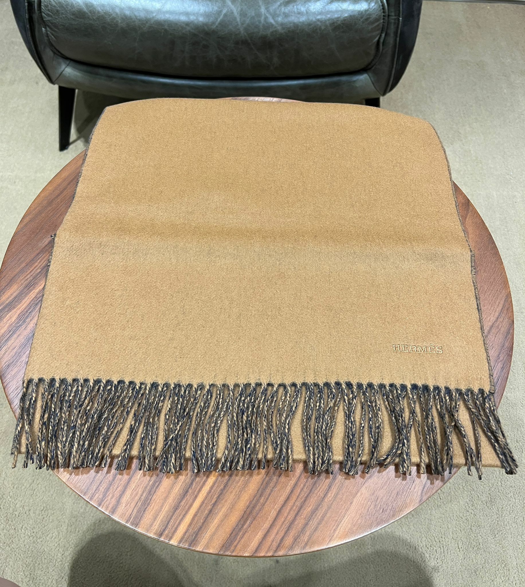 Scarf 100% cashmere 40x160cm 啡色