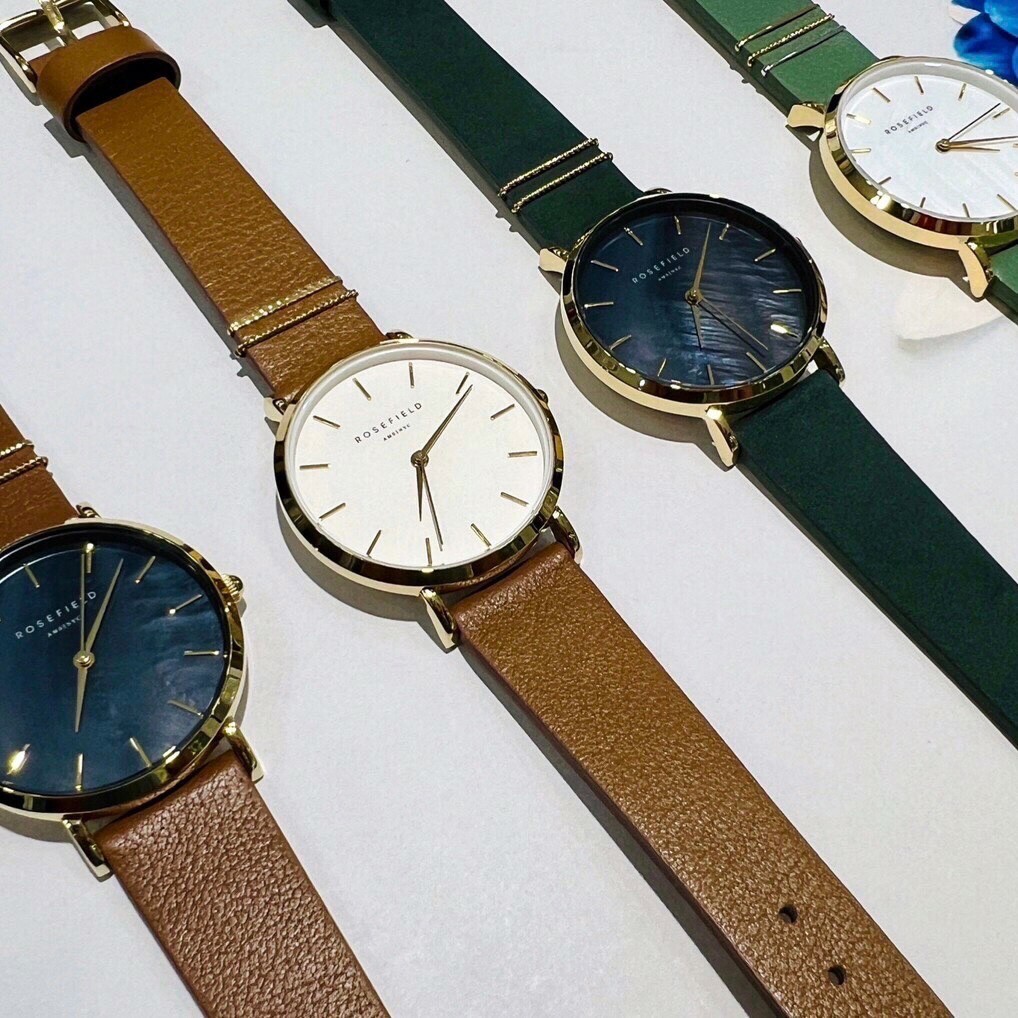 【ROSEFIELD】小資女必Buy-北歐簡約女腕錶 WFGG-W85(綠白)/WWCG-W86(咖白) /WBFLG-W95(綠黑)/WBCLG-W96(咖黑) 29mm 現代鐘錶