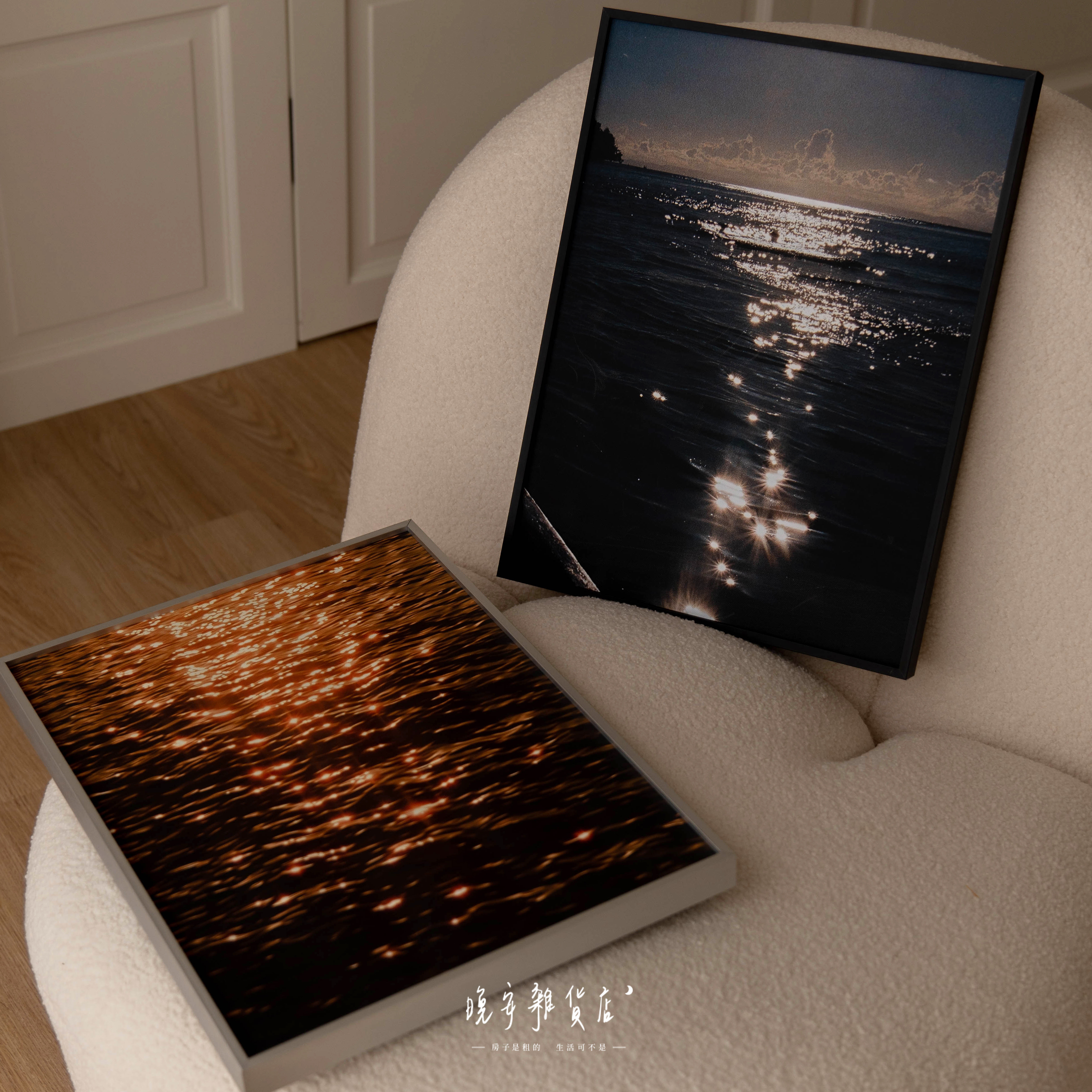 【復古法式】咖啡廳畫芯掛畫