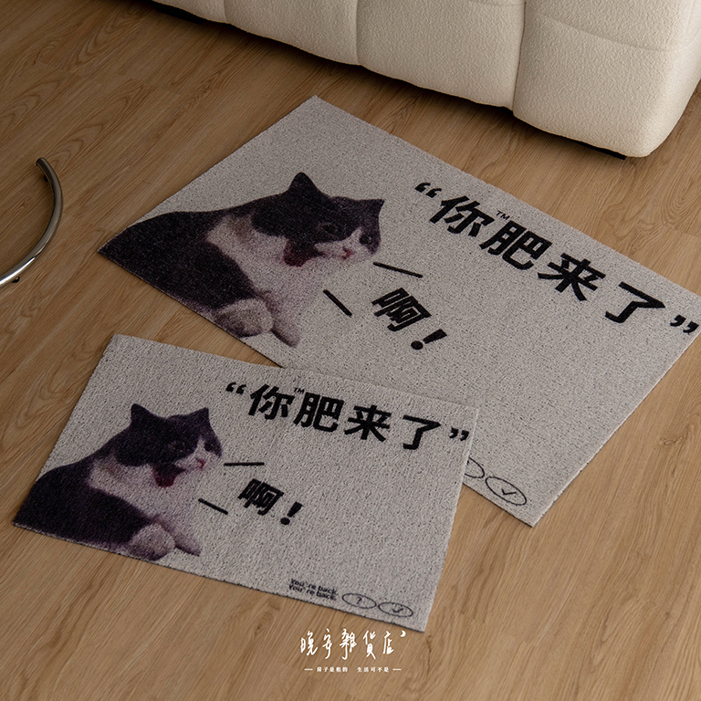 【你肥來了 啊！】小貓咪入口絲圈地墊