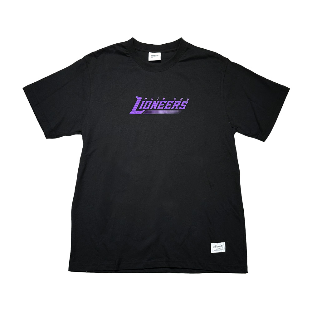 22-23 LIONEERS厚版印刷TEE|黑