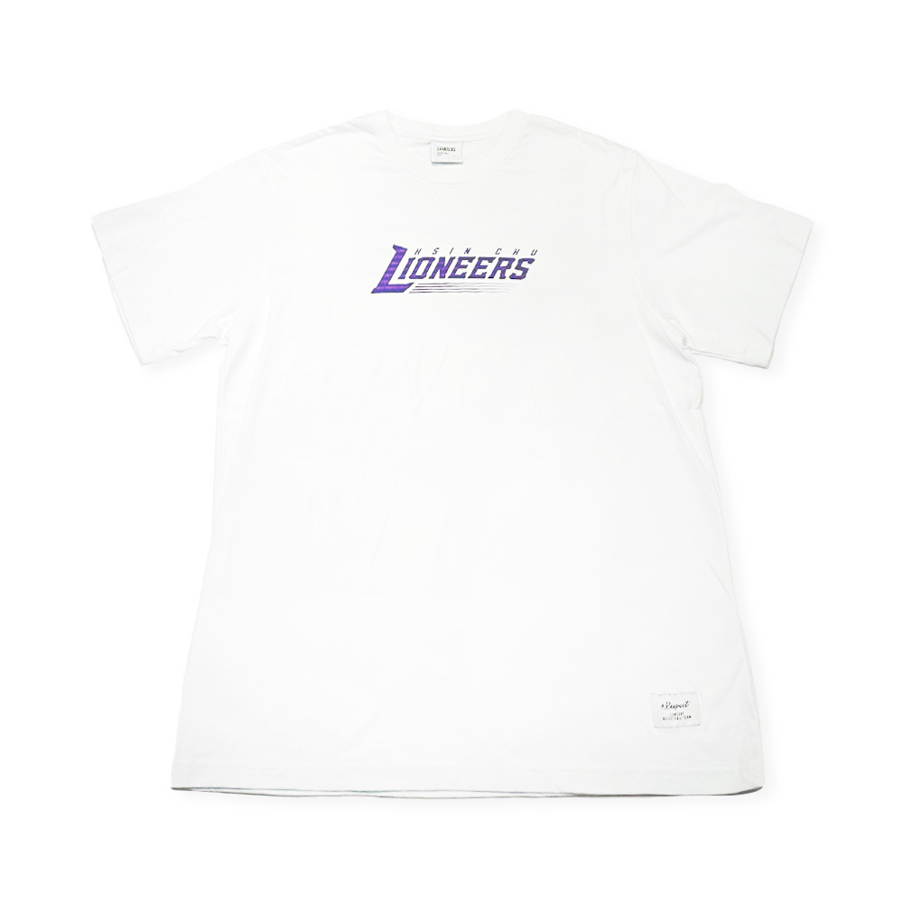 22-23 LIONEERS厚版印刷TEE|白