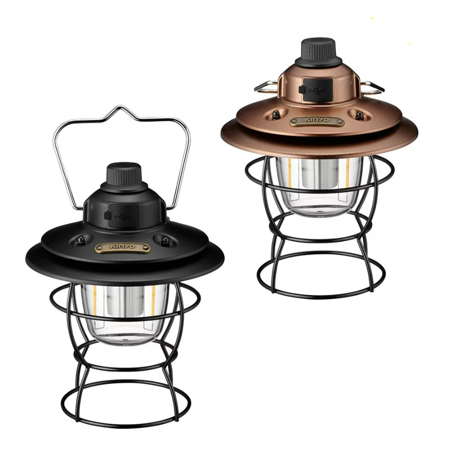 【KINYO】冷暖三色溫LED露營燈