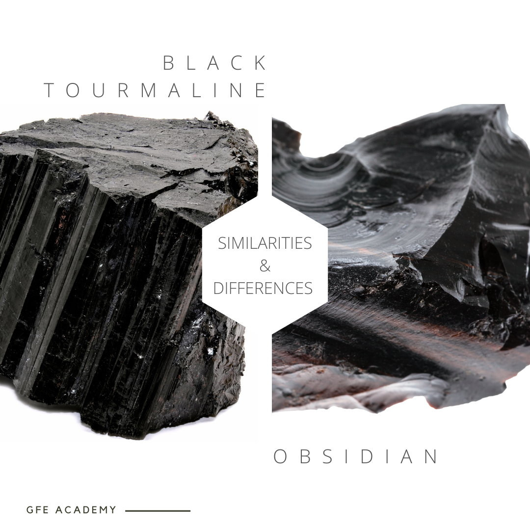 Tourmaline, Onyx, Moonstone, Amethyst, Obsidian