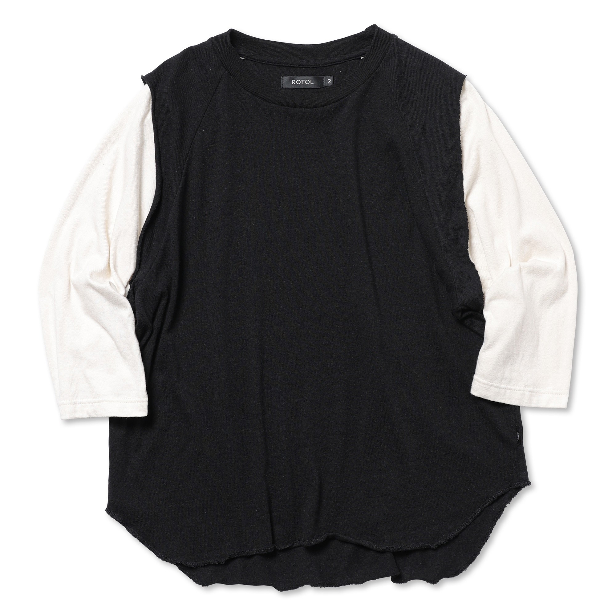 ROTOL - DOUBLE RAGLAN SLEEVE TEE / 2COLORS