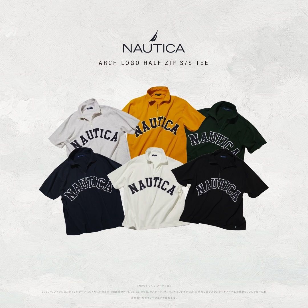 Nautica Arch Logo Half Zip S/S Tee 半拉鍊短袖立領Polo衫